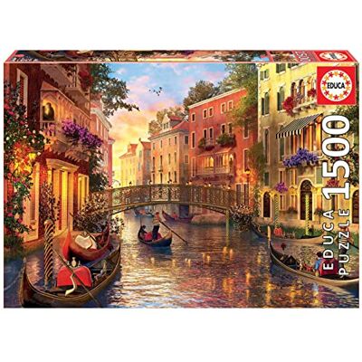 Educa 1500 stukjes puzzel voor volwassenen Zonsondergang in Venetië 14 jaar en ouder (17124) Educa 1500 stukjes puzzel voor volwassenen Zonsondergang in Venetië 14 jaar en ouder (17124)