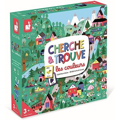 Janod Zoek en vind de kleuren – gezelschapsspel voor kinderen – educatief spel – spel voor het gezin – vanaf 3 jaar, J02439 Janod Zoek en vind de kleuren – gezelschapsspel voor kinderen – educatief spel – spel voor het gezin – vanaf 3 jaar, J02439