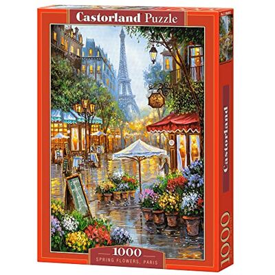 Castorland Puzzel 1000 stuks lentebloemen Parijs, C-103669-2, meerkleurig Castorland Puzzel 1000 stuks lentebloemen Parijs, C-103669-2, meerkleurig