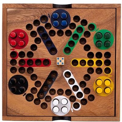 Engelhart 350330 Ludo milieuvriendelijke houten doos – kleine paarden – Dada – traditioneel houten spel voor familie – 2 tot 6 spelers – bordspellen van hout Engelhart 350330 Ludo milieuvriendelijke houten doos – kleine paarden – Dada – traditioneel houten spel voor familie – 2 tot 6 spelers – bordspellen van hout