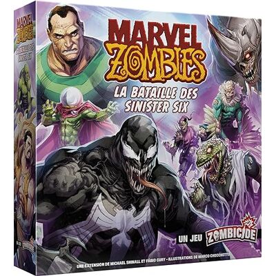 Asmodee CMON MARVEL ZOMBIES Uitbreiding: De Slag van de Sinister Six Een Zombicide Game Figuur Bordspellen Coöperatieve spellen voor volwassenen en kinderen vanaf 14 jaar Franse versie Asmodee CMON MARVEL ZOMBIES Uitbreiding: De Slag van de Sinister Six Een Zombicide Game Figuur Bordspellen Coöperatieve spellen voor volwassenen en kinderen vanaf 14 jaar Franse versie