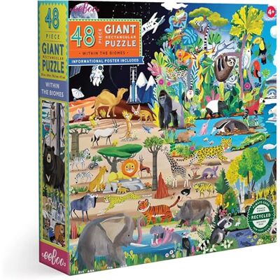 eeBoo Puzzel voor kinderen vanaf 3 jaar en meer 48 stukjes in de natuur – PZWHBM, zwart eeBoo Puzzel voor kinderen vanaf 3 jaar en meer 48 stukjes in de natuur – PZWHBM, zwart