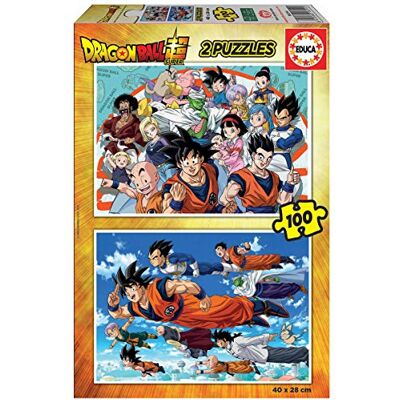 Educa Dragon Ball Puzzel 100 stukjes Set van 2 kinderpuzzels met elk 100 stukjes Dragon Ball figuren en helden Aanbevolen vanaf 6 jaar (18214) Educa Dragon Ball Puzzel 100 stukjes Set van 2 kinderpuzzels met elk 100 stukjes Dragon Ball figuren en helden Aanbevolen vanaf 6 jaar (18214)
