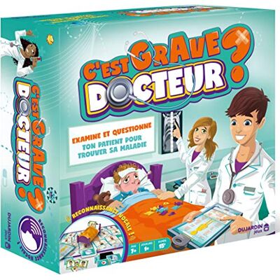 Dujardin Is het serieuze dokter? Bordspel Onderzoekt en vraagt de patiënt Wordt alleen of met het gezin gespeeld vanaf 1 speler voor kinderen vanaf 7 jaar Dujardin Is het serieuze dokter? Bordspel Onderzoekt en vraagt de patiënt Wordt alleen of met het gezin gespeeld vanaf 1 speler voor kinderen vanaf 7 jaar