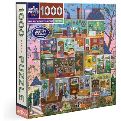 eeBoo Piece&Love: The Alchemist's Home-1000 stuks 1000 stukjes – Het huis van de fascinerende alchemist van gerecycled karton – hoogwaardige puzzel voor volwassenen PZTAST eeBoo Piece&Love: The Alchemist's Home-1000 stuks 1000 stukjes – Het huis van de fascinerende alchemist van gerecycled karton – hoogwaardige puzzel voor volwassenen PZTAST