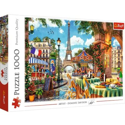Trefl Parijse ochtend 1000 stukjes, Rue de Parijs, restaurants, Eiffeltoren, ontbijt, doe-het-zelf puzzel, creatief entertainment, cadeau, plezier, klassieke puzzels voor volwassenen en kinderen Trefl Parijse ochtend 1000 stukjes, Rue de Parijs, restaurants, Eiffeltoren, ontbijt, doe-het-zelf puzzel, creatief entertainment, cadeau, plezier, klassieke puzzels voor volwassenen en kinderen