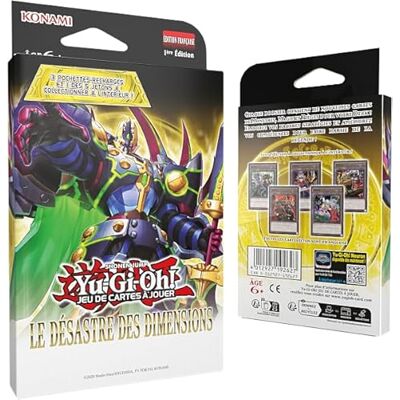 Yu-Gi-Oh! Pack van 3 boosters Le Désastre des Dimensions – speelkaartspel – 28 kaarten waarvan 1 exclusieve jetkaart – vanaf 6 jaar – Franse editie Yu-Gi-Oh! Pack van 3 boosters Le Désastre des Dimensions – speelkaartspel – 28 kaarten waarvan 1 exclusieve jetkaart – vanaf 6 jaar – Franse editie