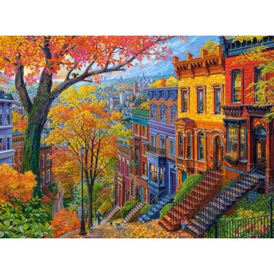 Castorland Puzzle Autumn City Hill 3000 pièces de puzzle amusant Castorland Puzzle Autumn City Hill 3000 pièces de puzzle amusant