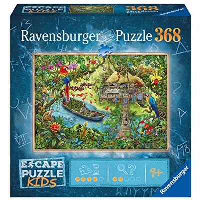 Ravensburger Kinderpuzzel Escape puzzel Kids Een safari in de jungle 12934 Ravensburger Kinderpuzzel Escape puzzel Kids Een safari in de jungle 12934