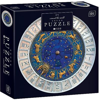 Interdruk Puz500RA1 puzzel wereldtournee nr. 1, diameter 63 cm Interdruk Puz500RA1 puzzel wereldtournee nr. 1, diameter 63 cm