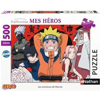 Nathan Puzzel 500 stukjes De avonturen van Naruto Volwassenen en kinderen vanaf 12 jaar Hoogwaardige puzzel Perfecte montage Mijn helden collectie 12000973 Nathan Puzzel 500 stukjes De avonturen van Naruto Volwassenen en kinderen vanaf 12 jaar Hoogwaardige puzzel Perfecte montage Mijn helden collectie 12000973