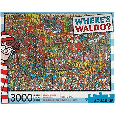 AQUARIUS , Where's Waldo 3000 Officiële Stukken Waar is Wally Puzzels Merchandise & Collecties Zonder Glans Precisie Fit 81 x 114 cm AQUARIUS , Where's Waldo 3000 Officiële Stukken Waar is Wally Puzzels Merchandise & Collecties Zonder Glans Precisie Fit 81 x 114 cm