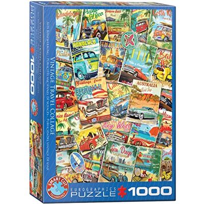 EuroGraphics Vintage Travel Collage EuroGraphics Vintage Travel Collage