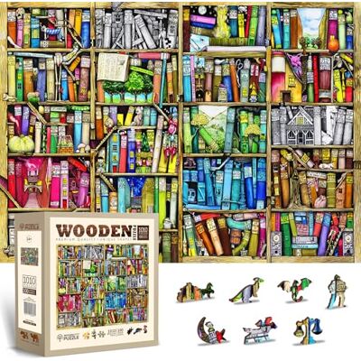 WOODEN.CITY Houten puzzel van 1000 stukjes, unieke puzzel voor volwassenen, elegant design, voor puzzelliefhebbers (plank) WOODEN.CITY Houten puzzel van 1000 stukjes, unieke puzzel voor volwassenen, elegant design, voor puzzelliefhebbers (plank)