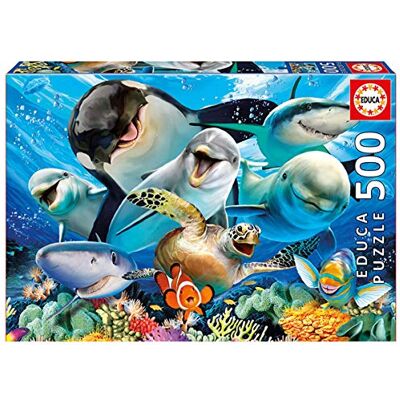 Educa 500 stukjes puzzel voor volwassenen selfies, onderwater Vanaf 11 jaar (17647) Educa 500 stukjes puzzel voor volwassenen selfies, onderwater Vanaf 11 jaar (17647)
