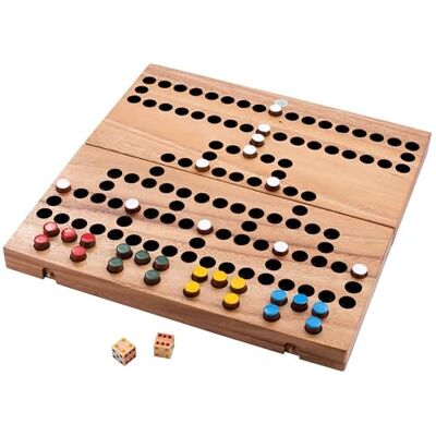 Engelhart – 350340 – La Barricade – eenvoudig strategiespel – familie – 2 tot 4 spelers – vanaf 6 jaar – 14,5 x 39 x 3,2 cm – spelletjes van bordhout Engelhart – 350340 – La Barricade – eenvoudig strategiespel – familie – 2 tot 4 spelers – vanaf 6 jaar – 14,5 x 39 x 3,2 cm – spelletjes van bordhout