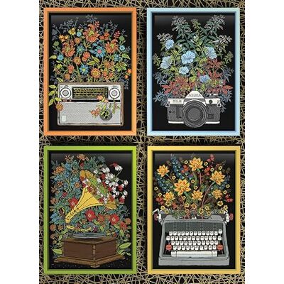 Cobble Hill Puzzel van 1000 stukjes Bloemenartikelen Inclusief voorbeeldafbeelding Cobble Hill Puzzel van 1000 stukjes Bloemenartikelen Inclusief voorbeeldafbeelding