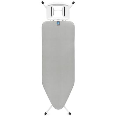 Brabantia Strijkplank C, 124 x 45 cm – metallic 100% fairtrade katoen stabiel & groot strijkbord opvouwbaar met verstelbare hoogte & solide stoom ijzeren bodem Fairtrade & C2C-gecertificeerd Brabantia Strijkplank C, 124 x 45 cm – metallic 100% fairtrade katoen stabiel & groot strijkbord opvouwbaar met verstelbare hoogte & solide stoom ijzeren bodem Fairtrade & C2C-gecertificeerd