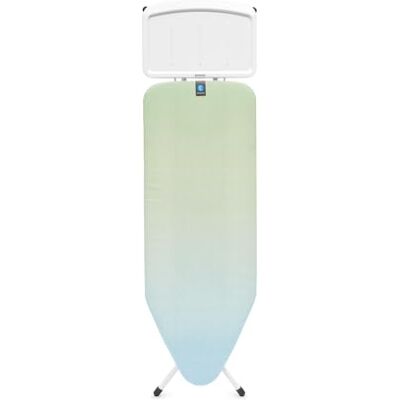 Brabantia Strijkplank C, 124 x 45 cm Kalmerende zee 100% Fairtrade katoen Voor stoomgeneratorstrijkijzers Grote metalen stoomunit houder Stabiele en grote strijkplank Opvouwbaar met Brabantia Strijkplank C, 124 x 45 cm Kalmerende zee 100% Fairtrade katoen Voor stoomgeneratorstrijkijzers Grote metalen stoomunit houder Stabiele en grote strijkplank Opvouwbaar met