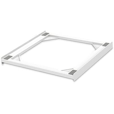 Xavax 110222 Universeel tussenframe (verbindingsframe voor wasmachine en droger, tussenset met sjorriem, wit Xavax 110222 Universeel tussenframe (verbindingsframe voor wasmachine en droger, tussenset met sjorriem, wit