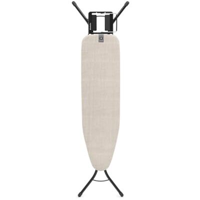 Brabantia Strijkplank A, 110 x 30 cm – denim grijs 100% fairtrade katoen compact & stabiel design verstelbare hoogte & stoom ijzerrug kinderen & transportsloten Brabantia Strijkplank A, 110 x 30 cm – denim grijs 100% fairtrade katoen compact & stabiel design verstelbare hoogte & stoom ijzerrug kinderen & transportsloten