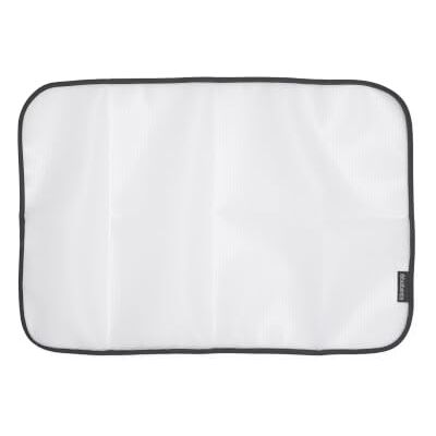 Brabantia Beschermende strijklaken voor delicate stoffen Ideaal voor zijde, nylon, fluweel en gestructureerde stoffen Voorkomt glanzende vlekken Wit 40 x 60 cm Brabantia Beschermende strijklaken voor delicate stoffen Ideaal voor zijde, nylon, fluweel en gestructureerde stoffen Voorkomt glanzende vlekken Wit 40 x 60 cm