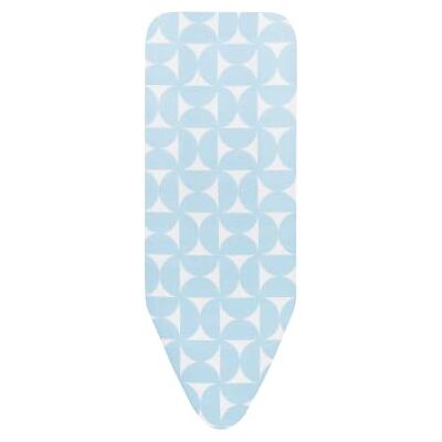 Brabantia , Strijkplankhoes C, 124 x 45 cm, Complete set van 100% katoen, voor gewone en stoomstrijkijzers, Met trekkoord & stretch-systeem, Fresh Breeze Brabantia , Strijkplankhoes C, 124 x 45 cm, Complete set van 100% katoen, voor gewone en stoomstrijkijzers, Met trekkoord & stretch-systeem, Fresh Breeze