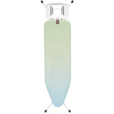 Brabantia Strijkplank B, 124 x 38 cm – verzachtende zee 100% fairtrade katoen 8 mm schuimlaag stabiel & anti-wobbelframe opvouwbaar met verstelbare hoogte en solide stoom ijzer Brabantia Strijkplank B, 124 x 38 cm – verzachtende zee 100% fairtrade katoen 8 mm schuimlaag stabiel & anti-wobbelframe opvouwbaar met verstelbare hoogte en solide stoom ijzer