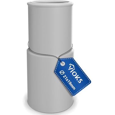 VIOKS Afvoerslangadapter 21 tot 19 mm diameter voor wasmachine, afvoerslang en vaatwasser VIOKS Afvoerslangadapter 21 tot 19 mm diameter voor wasmachine, afvoerslang en vaatwasser