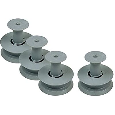 Whirlpool Bauknecht 481252888113 4 stuks bovenste mandwielen voor vaatwasser Ignis, Juno, Philips, Whirlpool Bauknecht 481252888113 4 stuks bovenste mandwielen voor vaatwasser Ignis, Juno, Philips,