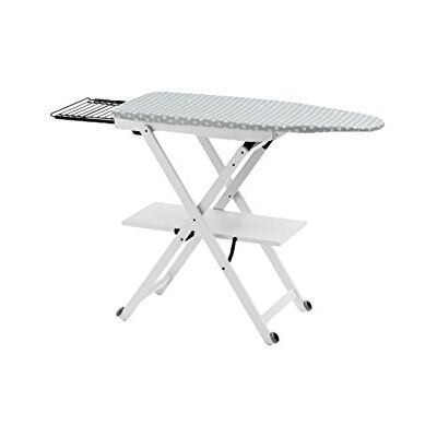 Arredamenti Italia AR_IT- 621 STIROCOMODO Strijkplank, verstelbaar/opvouwbaar, massief beuken, kleur wit, gelakt, 135 x 88 x 45 cm Arredamenti Italia AR_IT- 621 STIROCOMODO Strijkplank, verstelbaar/opvouwbaar, massief beuken, kleur wit, gelakt, 135 x 88 x 45 cm