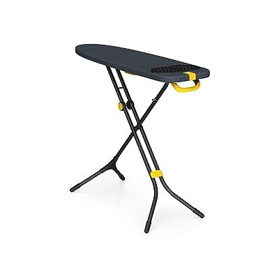 Joseph Joseph Glide Plus Strijkplank, 110 x 33 cm, met compacte, verstelbare poten en geïntegreerde stoomstrijkijzersteun, hittebestendig, overtrek van katoen, super absorberend en druppelvrij, zwart/blauw Joseph Joseph Glide Plus Strijkplank, 110 x 33 cm, met compacte, verstelbare poten en geïntegreerde stoomstrijkijzersteun, hittebestendig, overtrek van katoen, super absorberend en druppelvrij, zwart/blauw