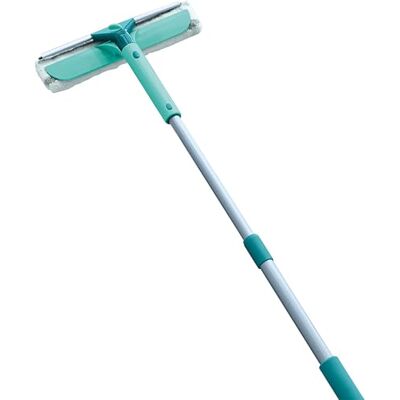Leifheit Classic raamreiniger 3-in-1, met drievoudige werking, 3-voudige ruitenreiniger, raamwisser, microvezelhoes en telescoopsteel Leifheit Classic raamreiniger 3-in-1, met drievoudige werking, 3-voudige ruitenreiniger, raamwisser, microvezelhoes en telescoopsteel