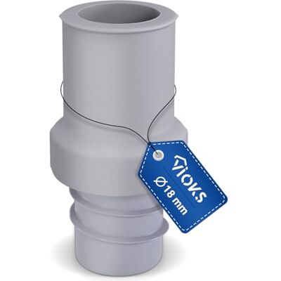 VIOKS Afvoerslangaansluiting Ø 19 mm voor afvoerslang, wasmachine en tuinslang, afvoeradapter voor afvoerslang, vaatwasser enz VIOKS Afvoerslangaansluiting Ø 19 mm voor afvoerslang, wasmachine en tuinslang, afvoeradapter voor afvoerslang, vaatwasser enz