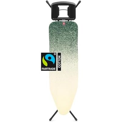 Brabantia Ironing Board B Met Solid Steam Iron Rest Verstelbaar in hoogte Antislip rubberen Voet 100% Fairtrade Cotton Cover met Foam Layer Opvouwbaar New Dawn Maat B (124x38 cm) Brabantia Ironing Board B Met Solid Steam Iron Rest Verstelbaar in hoogte Antislip rubberen Voet 100% Fairtrade Cotton Cover met Foam Layer Opvouwbaar New Dawn Maat B (124x38 cm)
