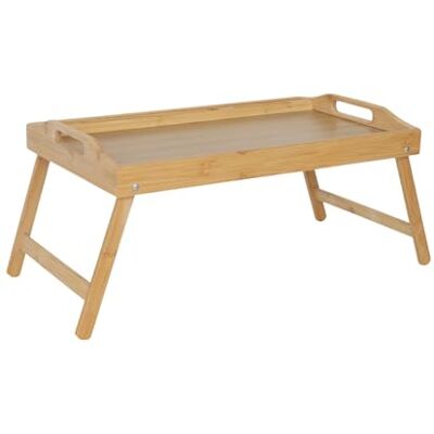 Relaxdays Bedblad, opvouwbaar, van bamboe/MDF, houder voor tablet en smartphone, natuur, 24 x 60 x 30 cm Relaxdays Bedblad, opvouwbaar, van bamboe/MDF, houder voor tablet en smartphone, natuur, 24 x 60 x 30 cm