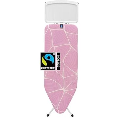 Brabantia Strijkplank C (Lilac Waves), 124 x 45 cm, in hoogte verstelbare strijkplank met metalen houder voor stoomstrijkijzer, 100% FairTrade fairtrade katoen en hittebestendig Brabantia Strijkplank C (Lilac Waves), 124 x 45 cm, in hoogte verstelbare strijkplank met metalen houder voor stoomstrijkijzer, 100% FairTrade fairtrade katoen en hittebestendig