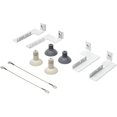 AEG BR12 Kolommontageset, accessoires voor wasmachines en drogers, ankers voor wasmachines van 52 tot 67 cm, met veiligheidsflens, maximale stabiliteit, kledingonderhoud AEG BR12 Kolommontageset, accessoires voor wasmachines en drogers, ankers voor wasmachines van 52 tot 67 cm, met veiligheidsflens, maximale stabiliteit, kledingonderhoud
