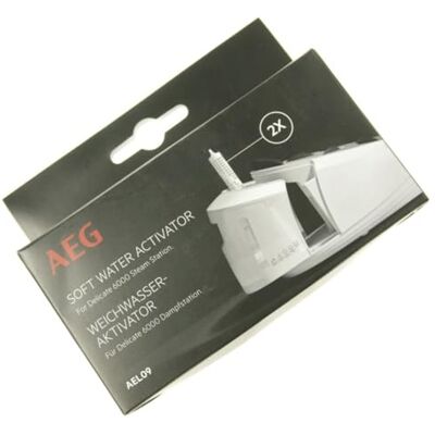 AEG AEL09 2 stuks anti-kalkpatronen voor stoomstrijkstation ST6-1-4LG ST6-1-6D (zoetwateractivator, kalkpreventie, zeer efficiënte filtratie, accessoires stoomstation, hantering AEG AEL09 2 stuks anti-kalkpatronen voor stoomstrijkstation ST6-1-4LG ST6-1-6D (zoetwateractivator, kalkpreventie, zeer efficiënte filtratie, accessoires stoomstation, hantering