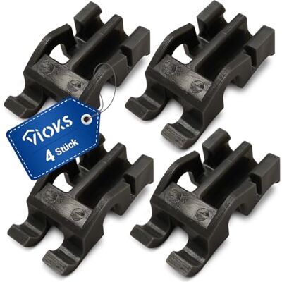 VIOKS Set van 4 reservehouders voor onderste mand voor Whirlpоol 481010600198 481253578098 Indesit C00314875 onderste mandhouder voor borden, opklapbare noppen in mand VIOKS Set van 4 reservehouders voor onderste mand voor Whirlpоol 481010600198 481253578098 Indesit C00314875 onderste mandhouder voor borden, opklapbare noppen in mand