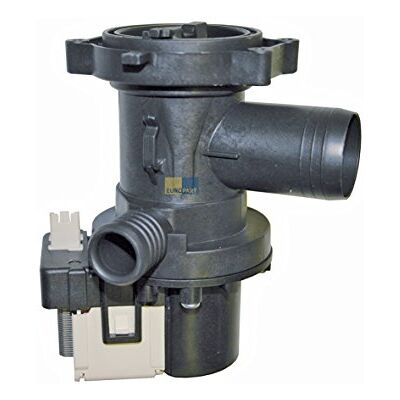 Bauknecht Afvoerpomp met pompflenzen en filter voor wasmachines van het type Whirlpool/ 481010584942 en 480111100205 Bauknecht Afvoerpomp met pompflenzen en filter voor wasmachines van het type Whirlpool/ 481010584942 en 480111100205