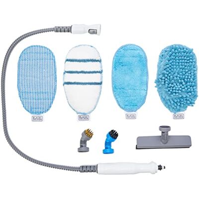 Black & Decker Set van 8 multifunctionele stoomdweilaccessoires met STEAMITT handschoen Complete set reinigingspads van duurzame microvezel met meerdere oppervlakken machinewasbaar FSHSMA-XJ Black & Decker Set van 8 multifunctionele stoomdweilaccessoires met STEAMITT handschoen Complete set reinigingspads van duurzame microvezel met meerdere oppervlakken machinewasbaar FSHSMA-XJ