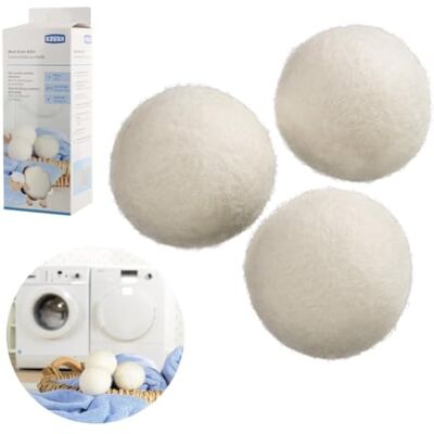 Xavax Droogballen (wol, 3 stuks, 100% natuurlijke schapenwol, ook ideaal voor dons, droogballen) wit Xavax Droogballen (wol, 3 stuks, 100% natuurlijke schapenwol, ook ideaal voor dons, droogballen) wit