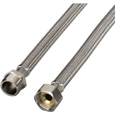 Xavax versterkte watertoevoer-slangverlenging (voor wasmachine en vaatwasser toevoerslang, anti-knik tank-toevoerslang, 1 m, 1 stuk), zilverkleurig. Xavax versterkte watertoevoer-slangverlenging (voor wasmachine en vaatwasser toevoerslang, anti-knik tank-toevoerslang, 1 m, 1 stuk), zilverkleurig.