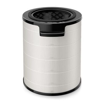 Philips Reservefilter, geïntegreerd 3-in-1, levensduur van 12 maanden, filter 99,97% tot 0,003 μm, voorfilter, HEPA, actieve kool, filtert gassen en geuren, (FYM860/30) Philips Reservefilter, geïntegreerd 3-in-1, levensduur van 12 maanden, filter 99,97% tot 0,003 μm, voorfilter, HEPA, actieve kool, filtert gassen en geuren, (FYM860/30)