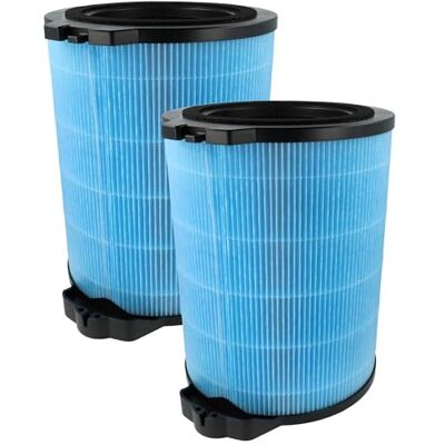 vhbw Lot de 2 filtres HEPA compatibles avec purificateur d'air Hoover H-PURIFIER 700 Filtre de rechange avec filtre à charbon actif intégré vhbw Lot de 2 filtres HEPA compatibles avec purificateur d'air Hoover H-PURIFIER 700 Filtre de rechange avec filtre à charbon actif intégré
