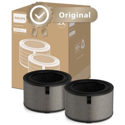 Philips Original vervangingsfilter voor luchtreinigers serie 3200 AC3210, AC3220 en AC3221, HEPA NanoProtect + actieve kool, levensduur van 12 maanden, zwart/wit (FY3200/30) Durée de vie 12 mois, original charbon actif, filtre de remplacement Purificate Philips Original vervangingsfilter voor luchtreinigers serie 3200 AC3210, AC3220 en AC3221, HEPA NanoProtect + actieve kool, levensduur van 12 maanden, zwart/wit (FY3200/30) Durée de vie 12 mois, original charbon actif, filtre de remplacement Purificate