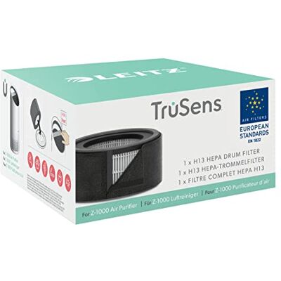 Leitz TruSens 2415141 2-in-1 HEPA-filter voor TruSens Z-1000 luchtreiniger, verwijdert virussen, allergenen, dierenharen, VOS, stof, bacteriën, geuren, rook, zwart Leitz TruSens 2415141 2-in-1 HEPA-filter voor TruSens Z-1000 luchtreiniger, verwijdert virussen, allergenen, dierenharen, VOS, stof, bacteriën, geuren, rook, zwart