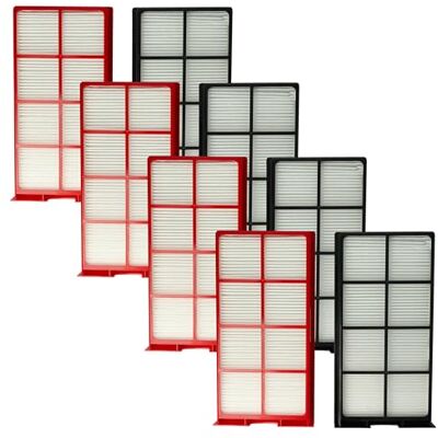 vhbw Set van 8 filters compatibel met Zehnder ComfoAir 225, 200 ventilatiesysteem, G4/F7 filter, 29 x 15 x 5 cm, wit/rood/zwart Lot de 200 filtres G4/F7 pour système de ventilation Blanc/rouge/noir 29 x 15 x 5 cm vhbw Set van 8 filters compatibel met Zehnder ComfoAir 225, 200 ventilatiesysteem, G4/F7 filter, 29 x 15 x 5 cm, wit/rood/zwart Lot de 200 filtres G4/F7 pour système de ventilation Blanc/rouge/noir 29 x 15 x 5 cm