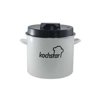 Kochstar 60104135 Emaille sterilisator voor alle warmtebronnen, inclusief inductie, email, wit Kochstar 60104135 Emaille sterilisator voor alle warmtebronnen, inclusief inductie, email, wit
